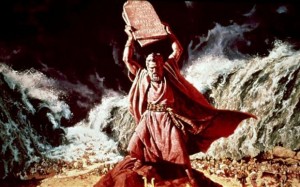 Ten Commandment Charlton Heston movie photo
