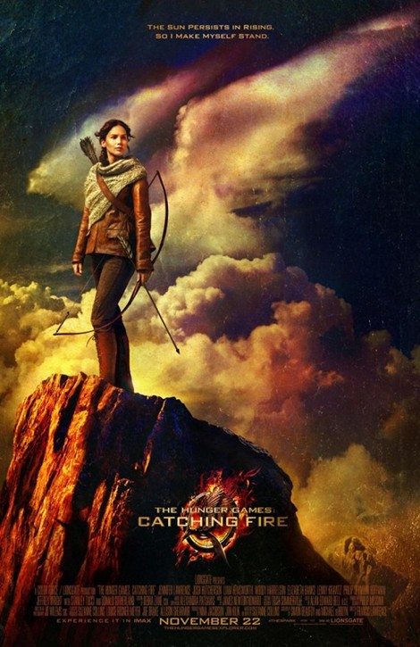 Jennifer Lawrence Katniss Hunger Games Catching Fire poster