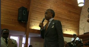 Rev Al Sharpton speaking Kendrick Johnson support rally