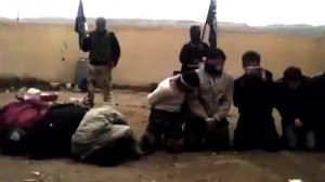 Screenshot Syrian rebels executing prisoners
