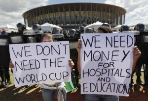 Brazil protests World Cup