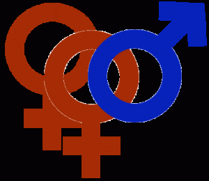 Polygamy logo by Akrabbim via wikimedia commons