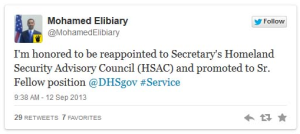 Mohamed Elibiary DHS tweet