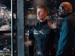 Chris Evans Samuel L Jackson Captain America Winter Soldier photo
