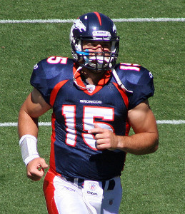 Tim Tebow has inspired a movement to allow homeschoolers to play more  high school sports photo Jeffrey Beall via wikimedia commons