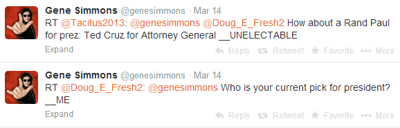 Gene Simmons tweet