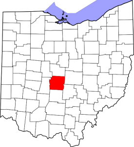 Franklin County Ohio map Image/David Benbennick