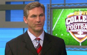 Craig James on ESPN, photo is a screenshot of their coverage