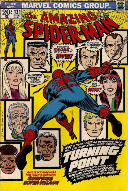 amazing-spider-man-121-comic book cover