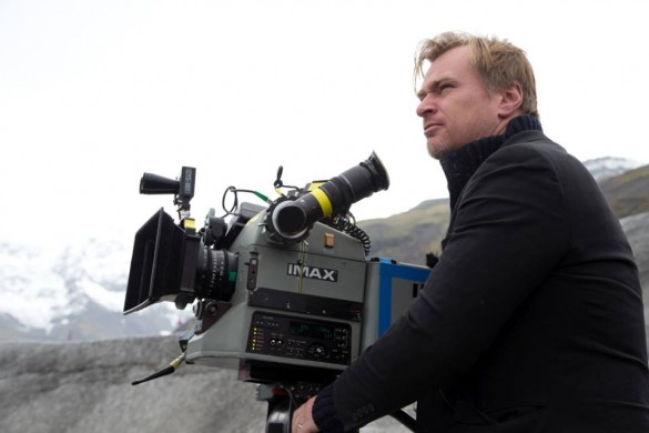 Interstellar-Christopher Nolan on set IMAX camera