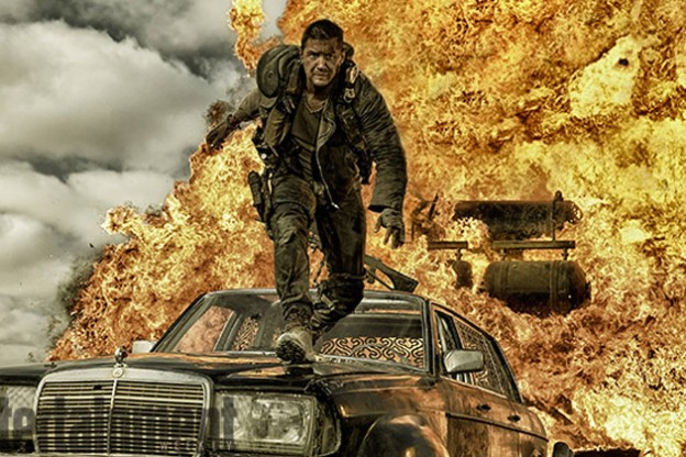 Tom Hardy Mad Max Fury Road explosion photo