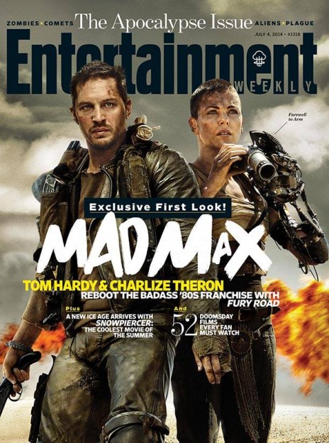 mad max fury road ew cover Tom Hardy Charlize Theron