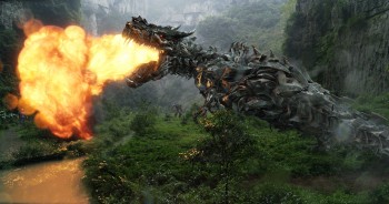 Grimlock breathing fire Transformers age of extinction