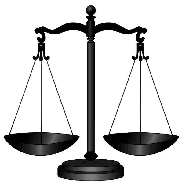 Scale of Justice photo/DTR via wikimedia commons
