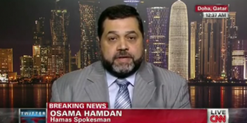 Hamas leader Osama Hamdan defending "blood libel" remarks on CNN