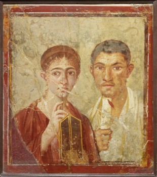 Pompeii: Portrait of Terentius Nero & his wife photo supplied British Museum via Fathom Events