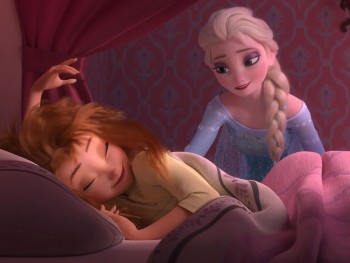 Anna and Elsa in Disneys Frozen Fever