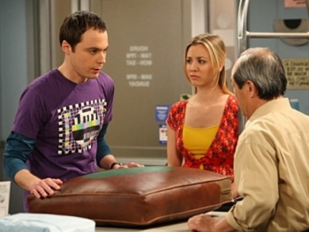 Jim Parsons as Sheldon on Big Bang Theory couch cushion