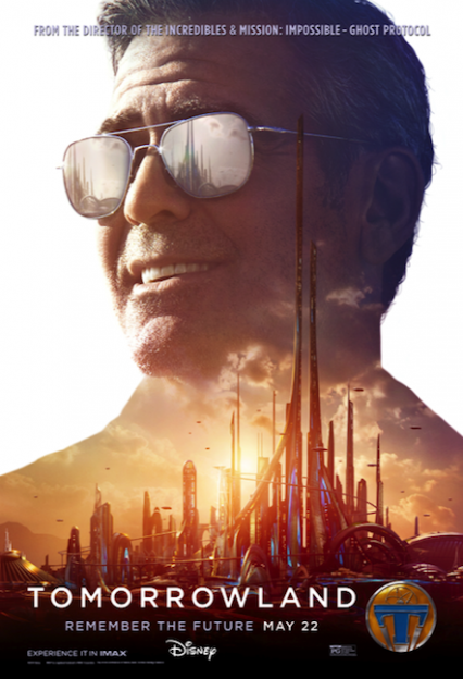 Tomorrowland George Clooney die cut poster