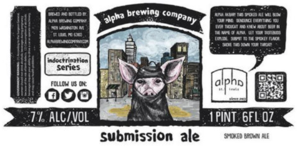 Beer Submission Ale pig in hijab insulting Islam beer label