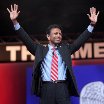 Bobby Jindal at the 2015 Defending the American Dream Summitt in Ohio photo Gage Skidmore