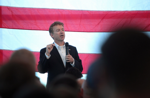 Rand Paul on the campaign 2015 photo/ Gage Skidmore