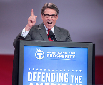 Rick Perry at the 2015 Defending the American Dream Summitt in Ohio photo Gage Skidmore