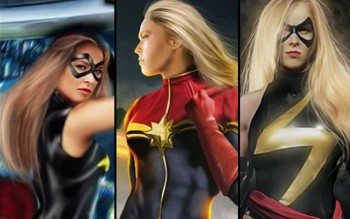 Ronda Rousey as Captain Marvel fan art