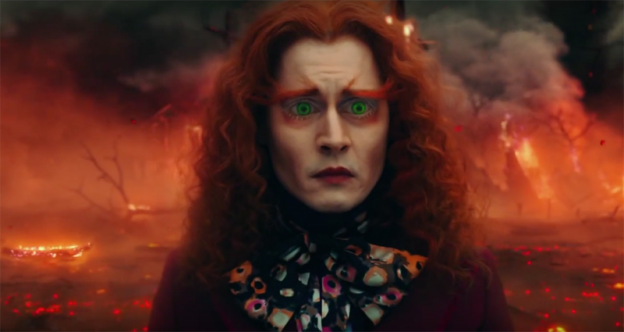 Johnny Depp as Mad Hatter in Alice THrough the Looking Glass