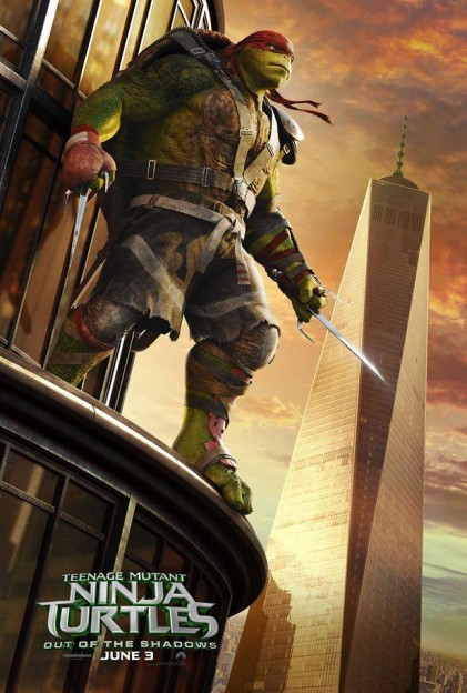 Raphael TMNT Ninja Turtles move poster Out of the Shadows