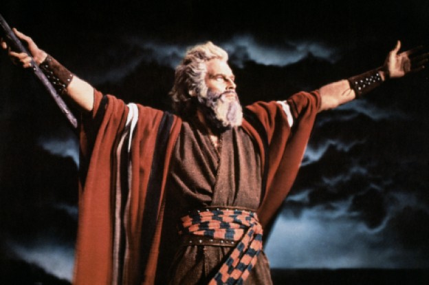 Charlton HEston as MOses in the Ten Commandments