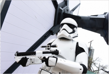 First order troopers promoting FOrce Awakens documentary at film festival