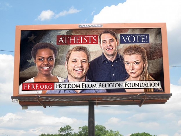 freedom from religion billboard Wisconsin voting group pic