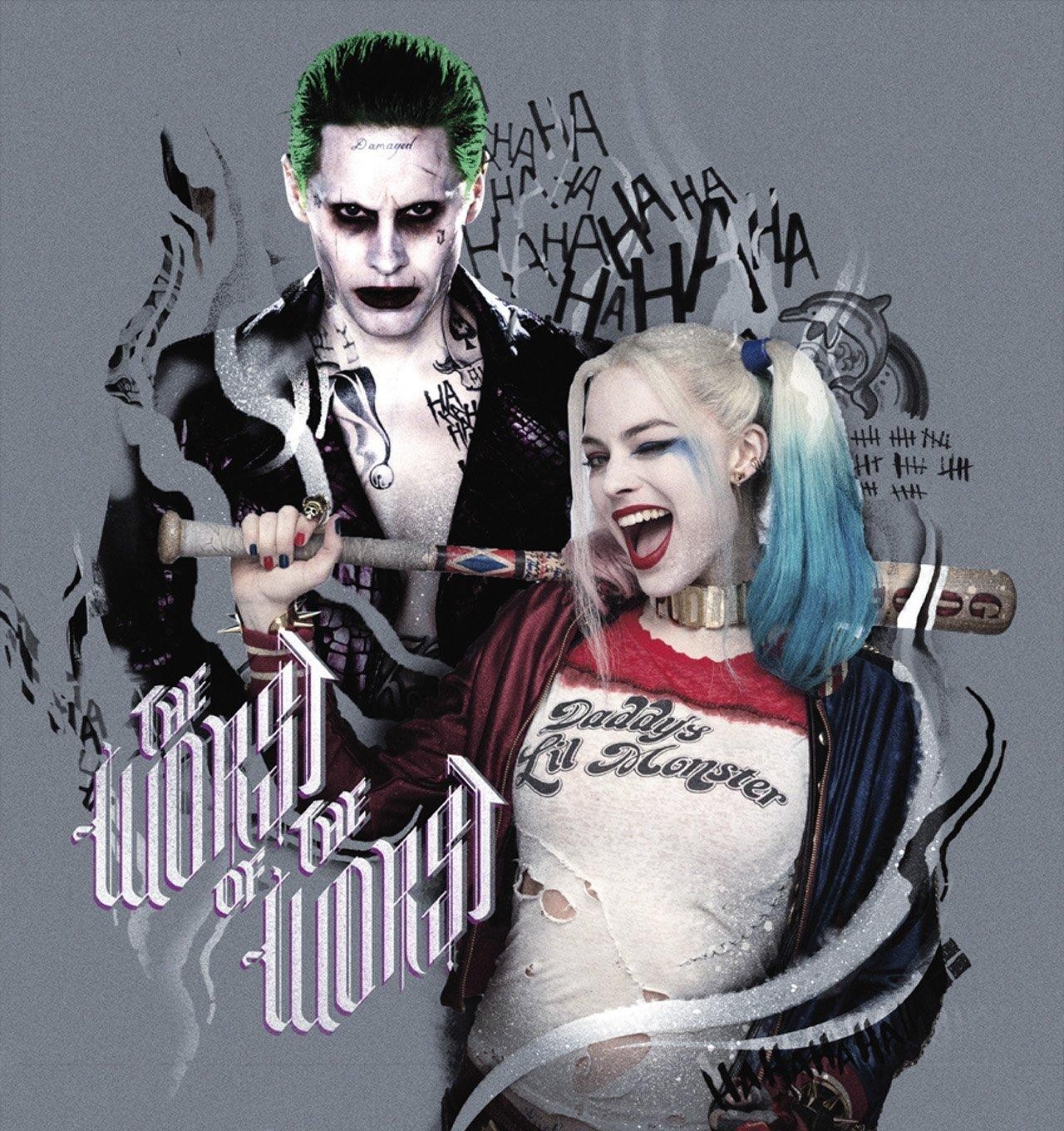 Malen nach Zahlen Skull Harley Quinn Suicide Squad Joker Margot Robbie 