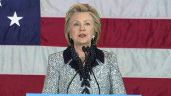 Hillary Clinton on the 2016 campaign trail in Pittsburgh, Penn. 