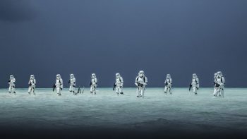rogue one stormtrooper squad wading through water